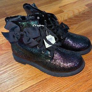 Jojo Siwa Black Glitter Boots